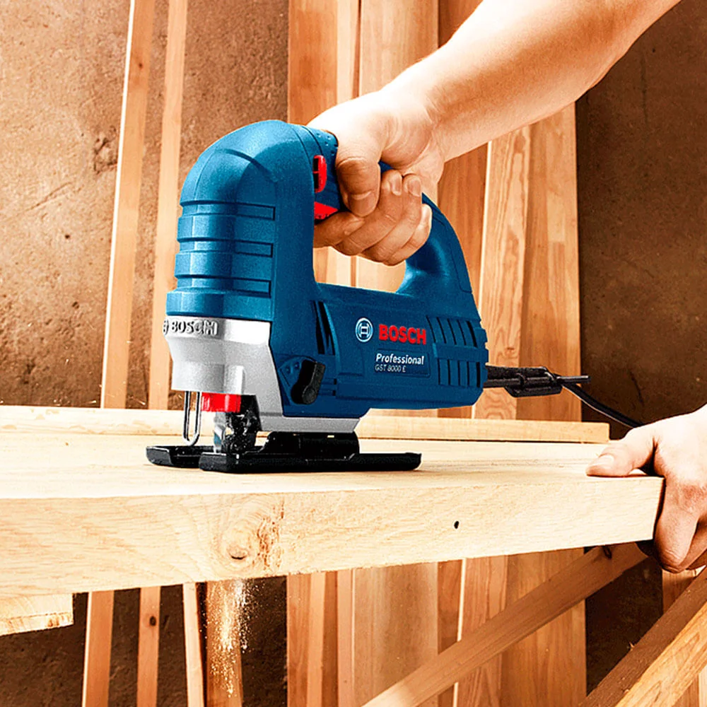 Kit Serra Tico Tico 710 Watts GST 75-E Bosch e Lâminas para Serra Tico Tico 220 Volts