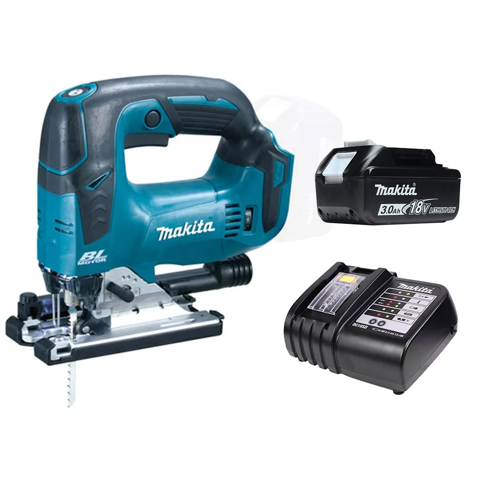 Kit Serra Tico Tico à Bateria DJV182Z Makita e Bateria e Carregador