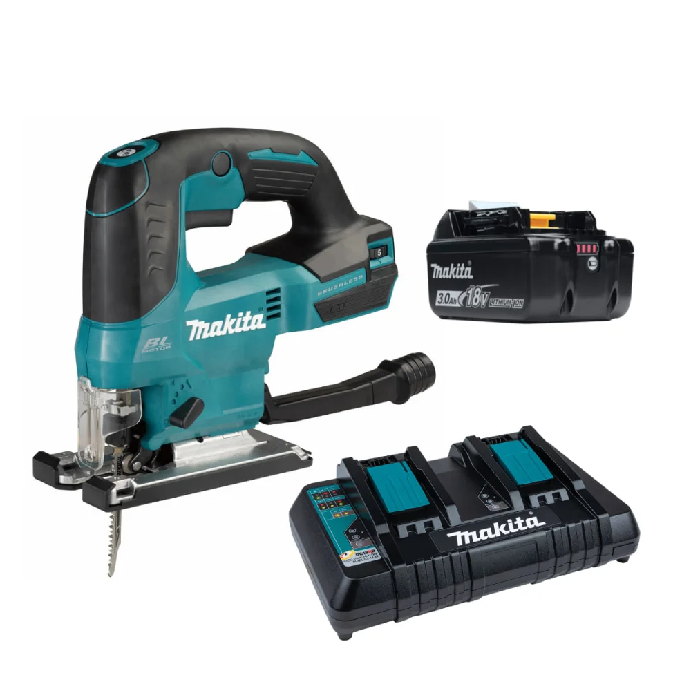 Kit Serra Tico Tico DJV184Z Makita e Bateria 18V 3.0Ah e Carregador DC18RD