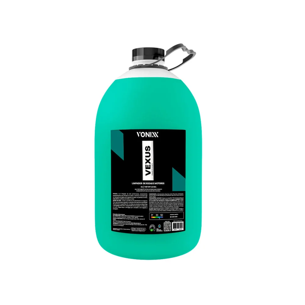 Kit Shampoo Automotivo Concentrado V-Floc 5L Vonixx e Vexus Limpador de Rodas 5L