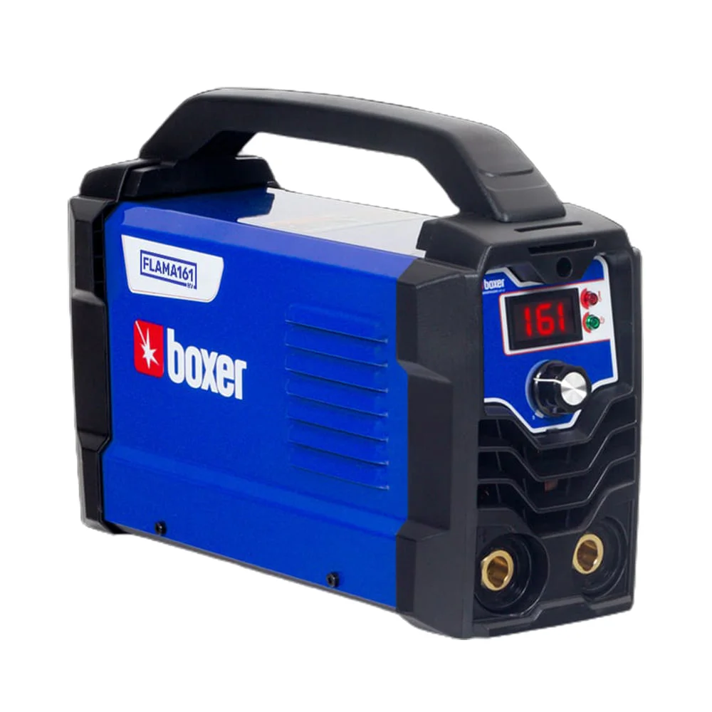 Kit Solda Inversora Flama 161 Boxer e Máscara SR1 e 2 Esquadros Angular 12Kg Bivolt