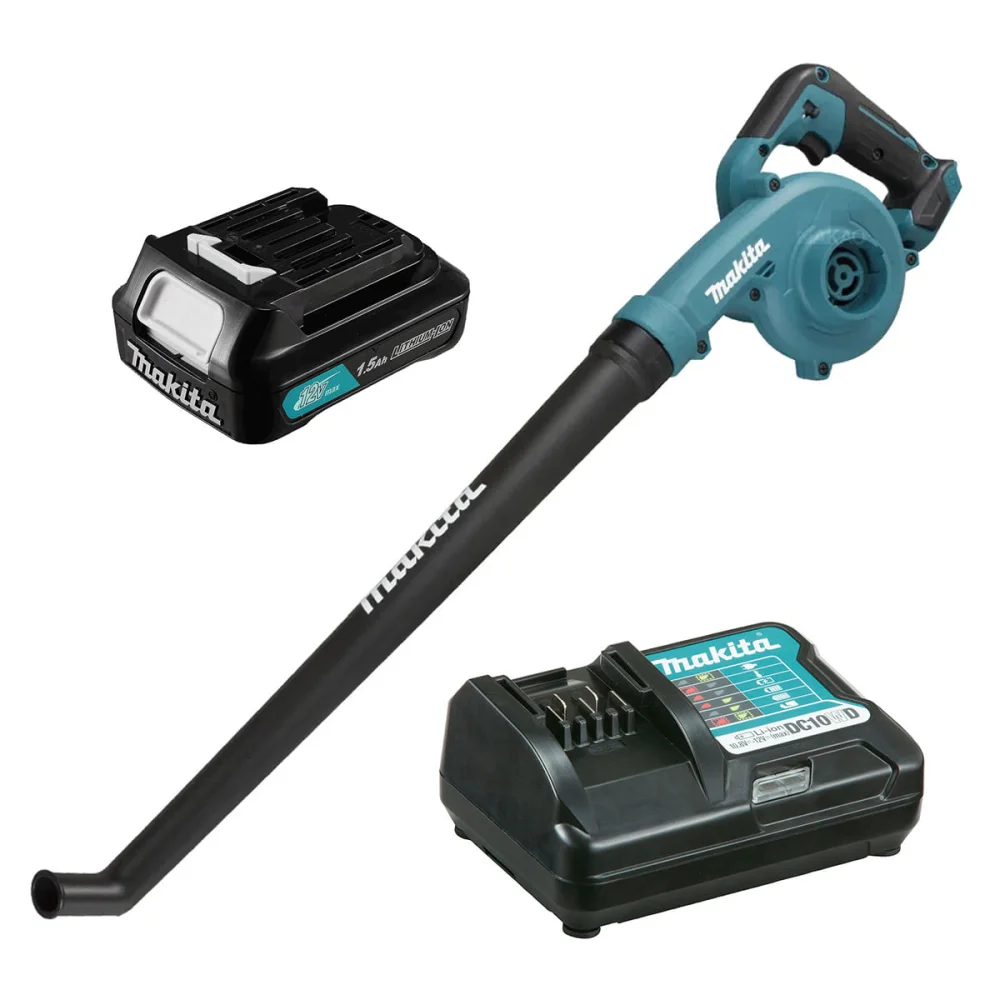 Kit Soprador à Bateria CXT 12V UB101DZ Makita e Bateria 12V 1.5Ah e Carregador