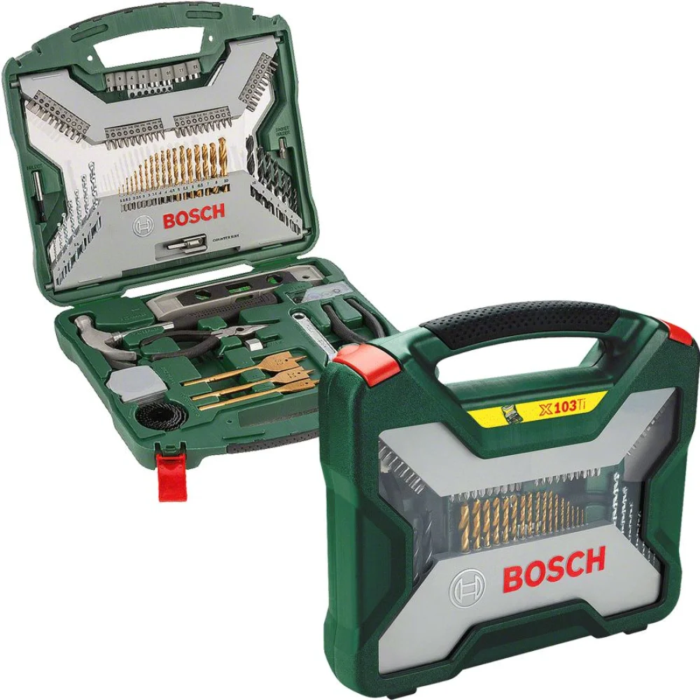 Kit Titanium de Ferramentas e Acessórios 103 Peç X-Line Bosch