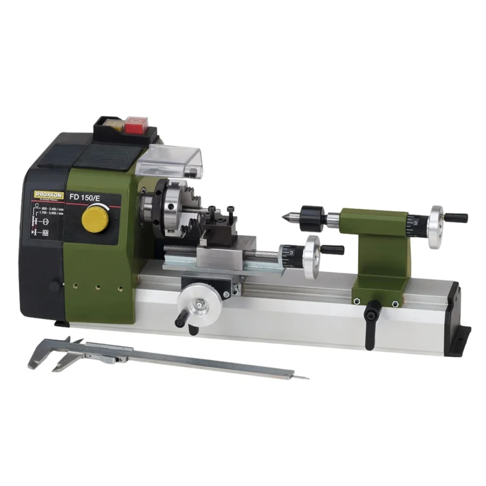 Kit Torno Mecânico de Precisão 24150 Proxxon e Conjunto de 6 Ferros de Tornear 220 Volts