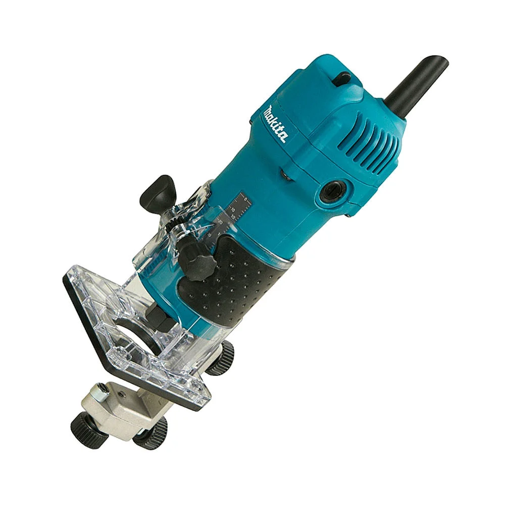 Kit Tupia 6mm 530 Watts 3709 Makita e Jogo de 12 Fresas para Madeira 220 Volts