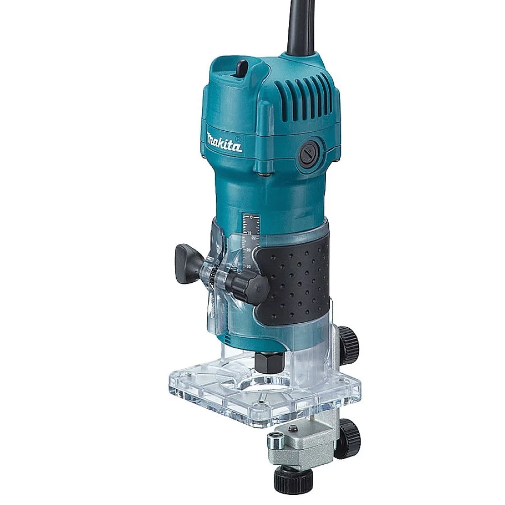 Kit Tupia 6mm 530 Watts 3709 Makita e Jogo de 24 Fresas para Madeira 110 Volts