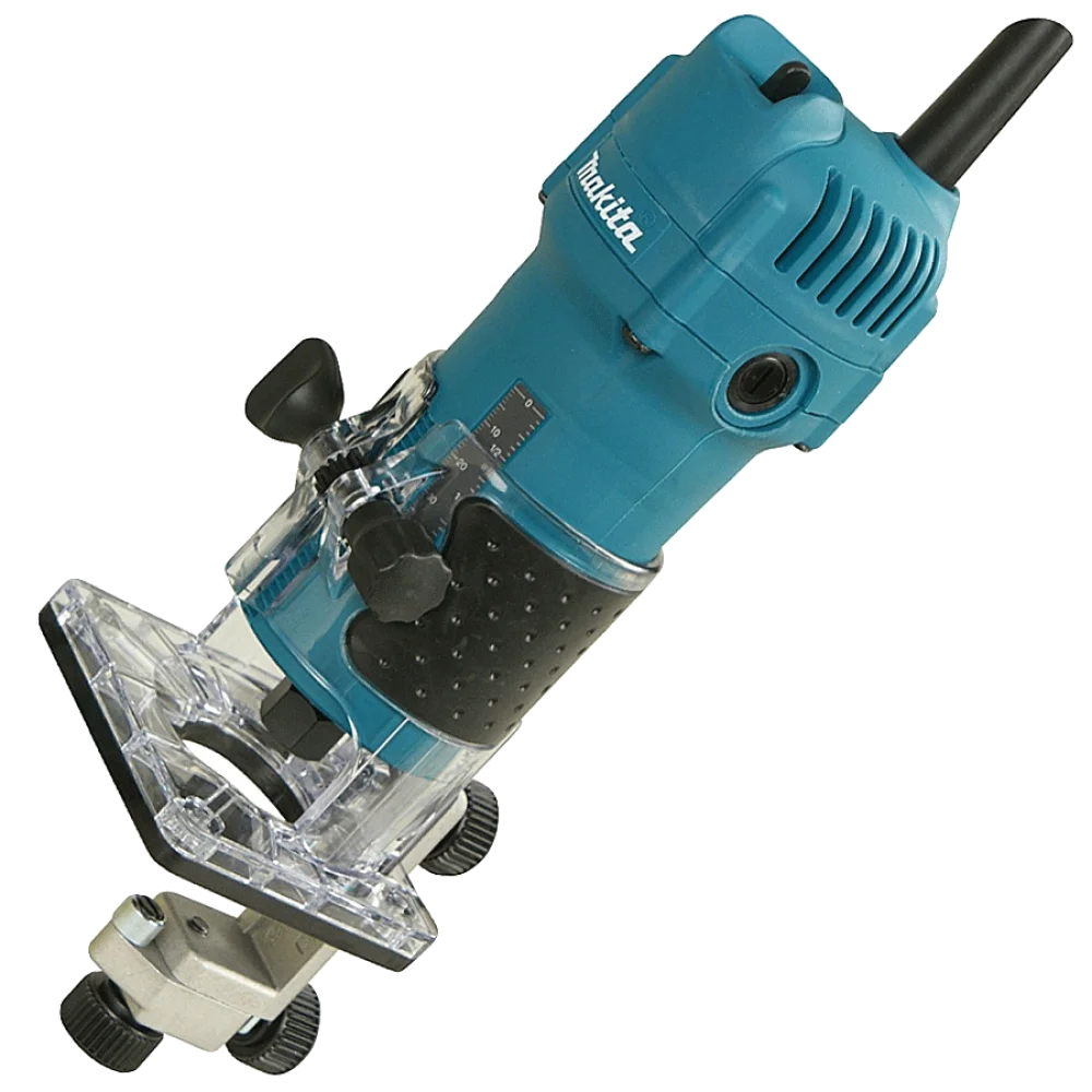 Kit Tupia 6mm 530 Watts 3709 Makita e Jogo de 24 Fresas para Madeira 220 Volts