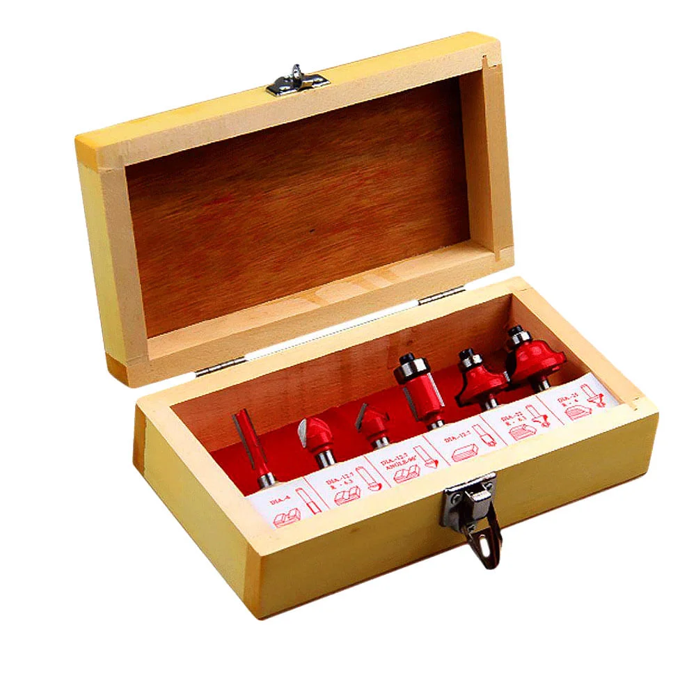 Kit Tupia 6mm 530 Watts 3709 P Makita e Kit de 6 Fresas para Madeira 220 Volts