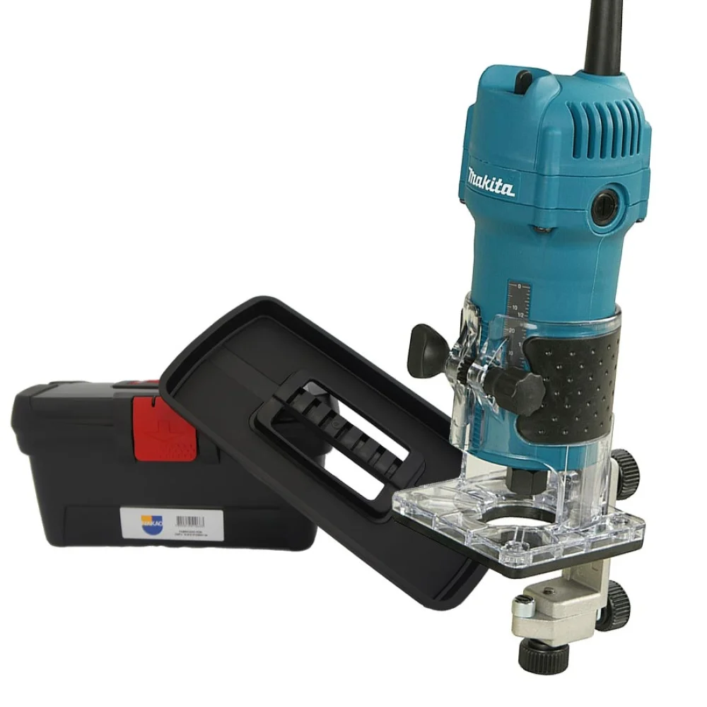 Kit Tupia 6mm 530 Watts Makita e Caixa de Ferramentas 12 Pol
