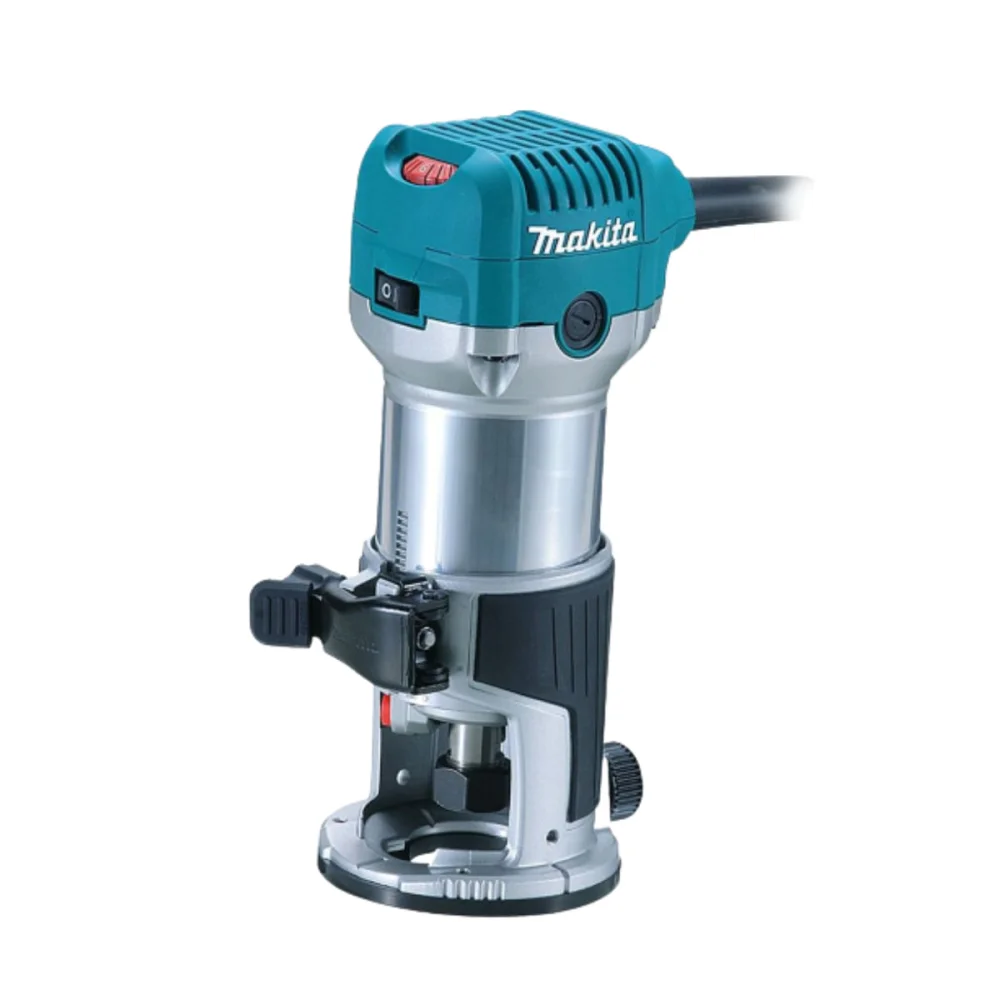 Kit Tupia 6mm 710 Watts RT0700C Makita e Pinça de 1/4 Pol 763637-1 e Fresa Dupla