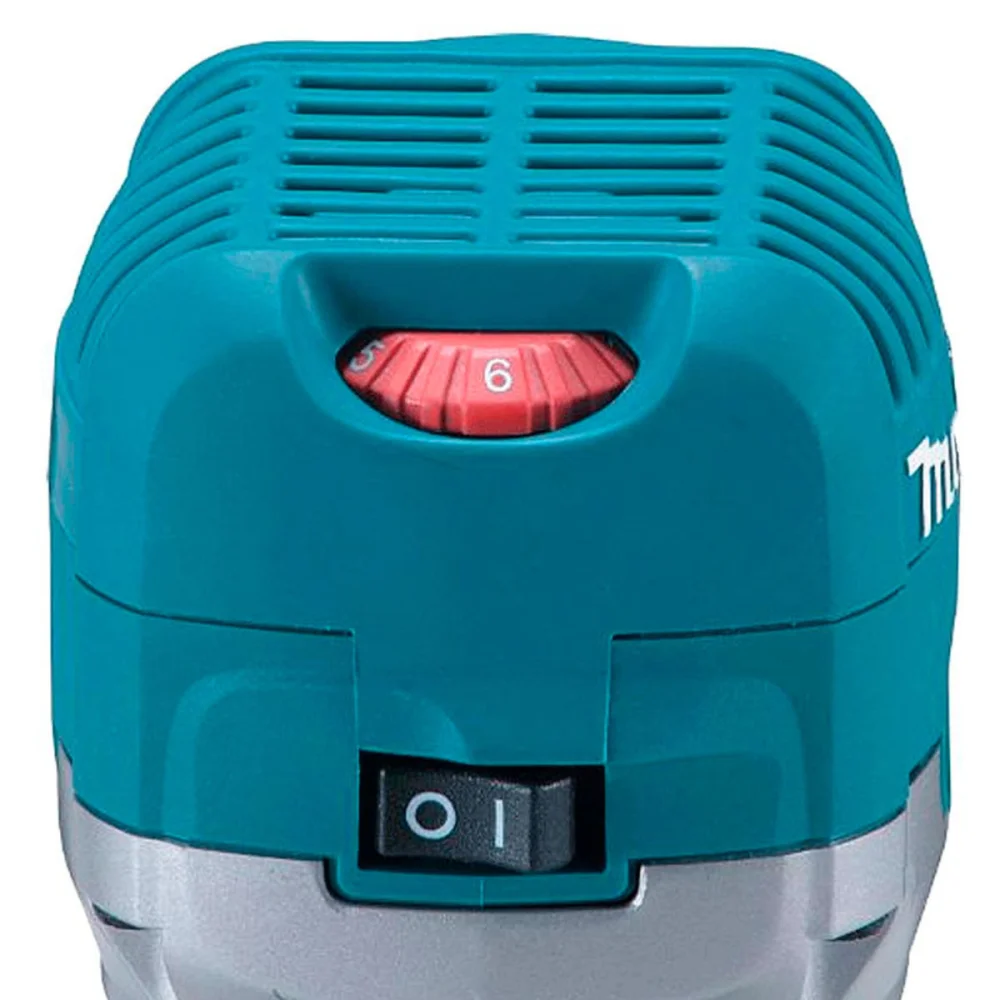 Kit Tupia 6mm 710 Watts RT0700C Makita e Pinça de 1/4 Pol 763637-1 e Fresa Dupla