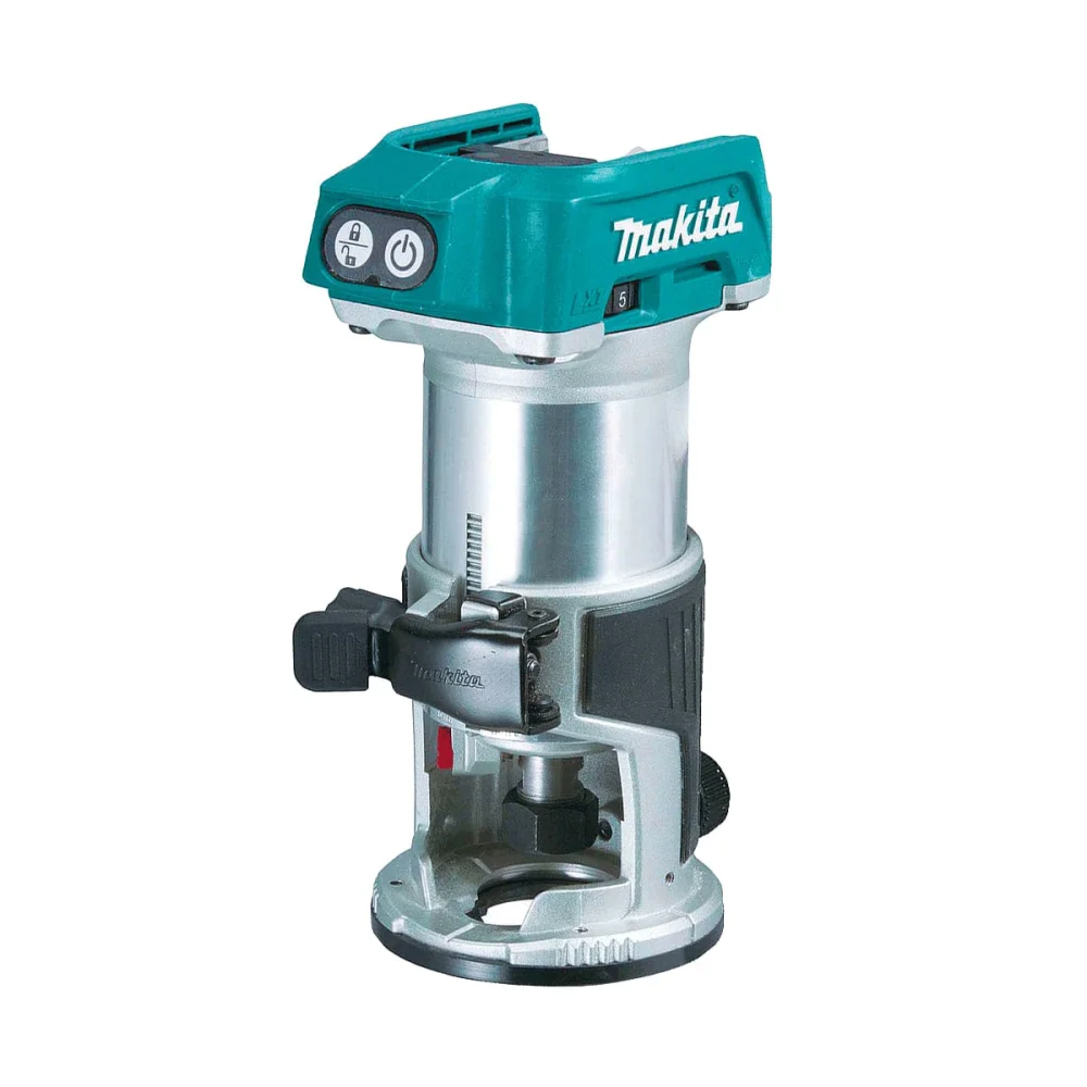 Kit Tupia à Bateria DRT50Z Makita e Bateria e Carregador e Maleta e 12 Fresas