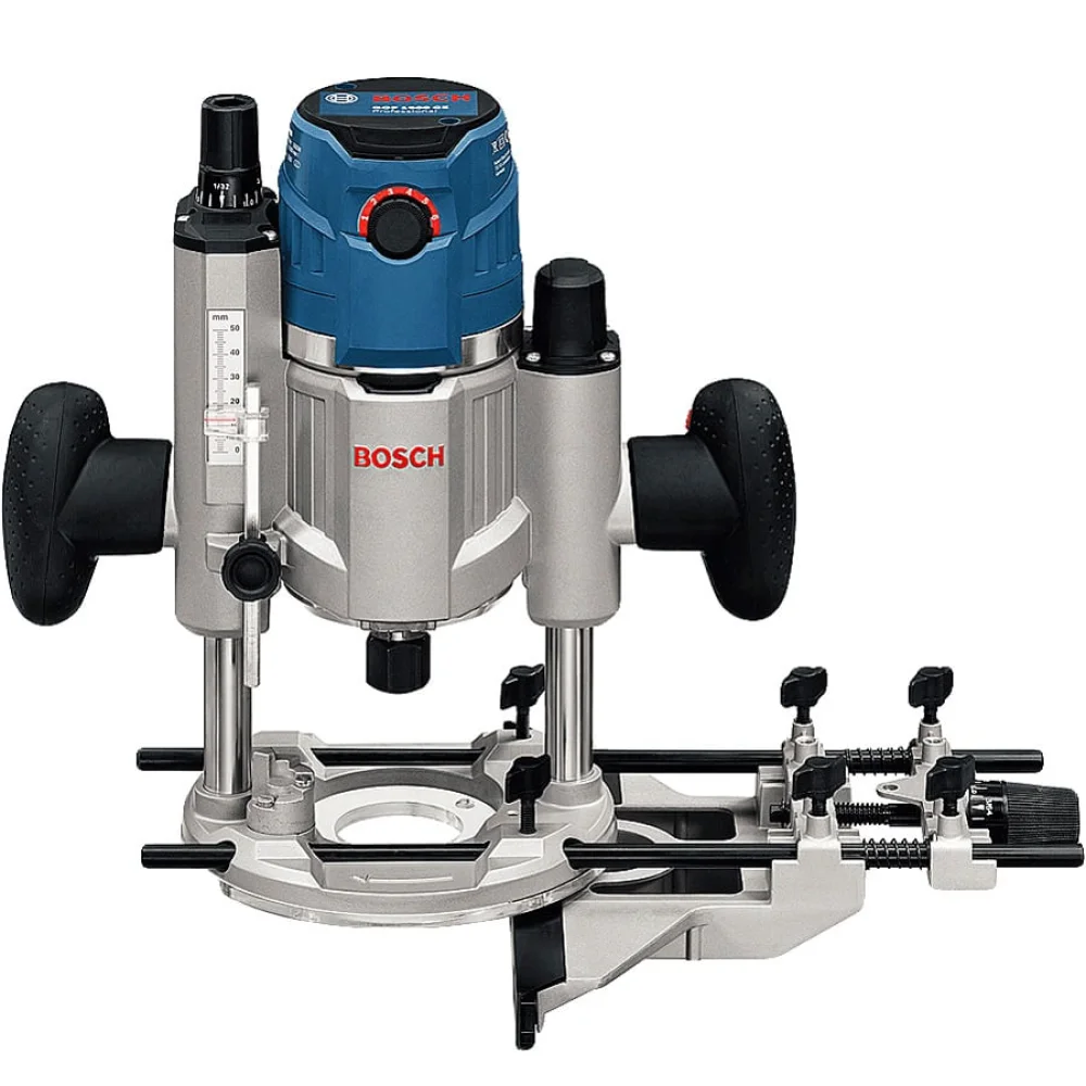 Kit Tupia com Base Imersão GOF 1600 CE Bosch e Conjunto de 12 Fresas para Madeira