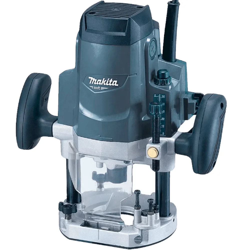 Kit Tupia de Coluna 12mm 1.650 Watts M3600G Makita e 12 Fresas para Madeira NKF