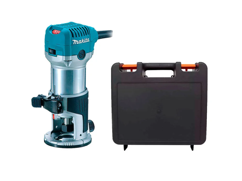 Kit Tupia Laminadora 6mm 710 Watts RT0700C Makita e Maleta para Ferramentas