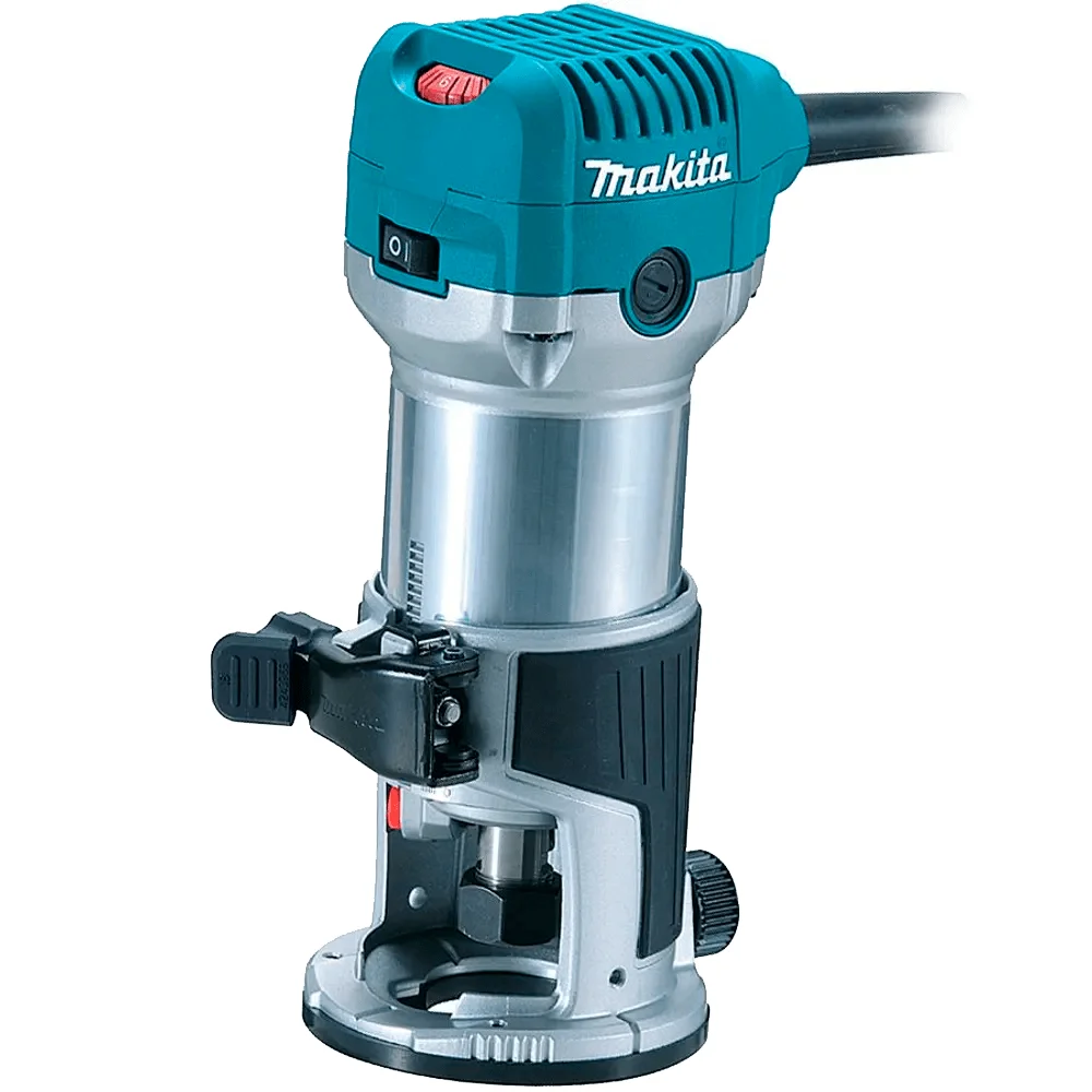 Kit Tupia Laminadora 6mm 710W RT0700C Makita e Jogo de Fresas para Madeira NKF