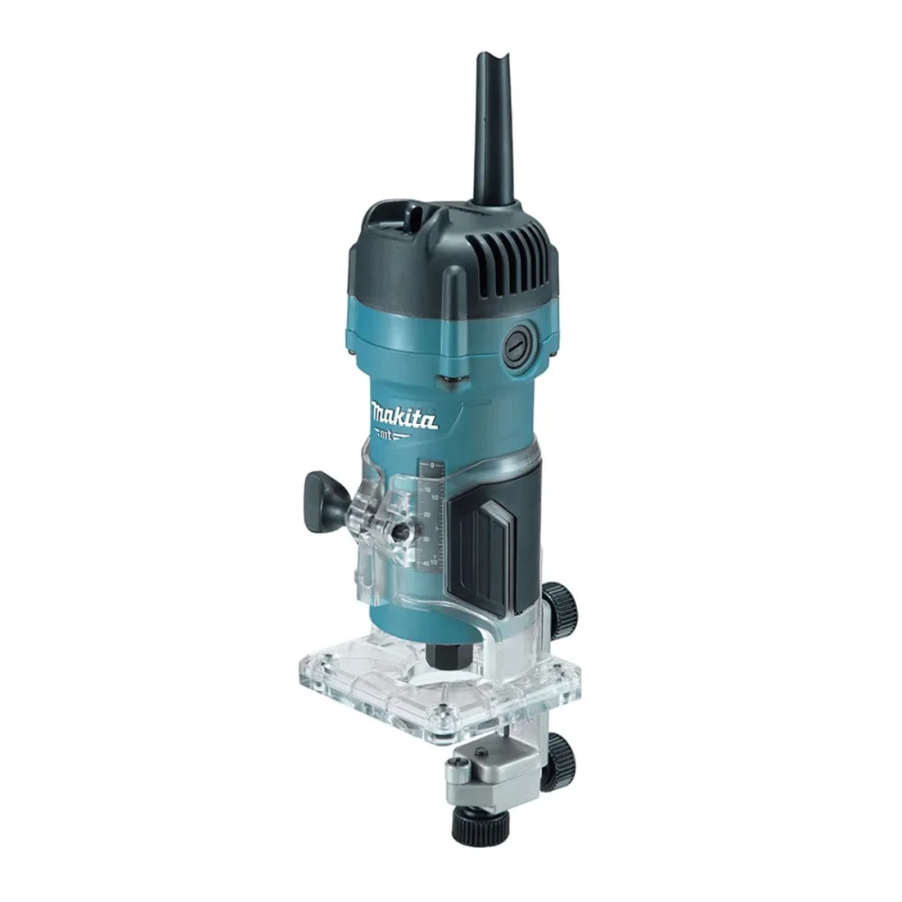 Kit Tupia Manual 530W M3700B Makita e 5 Fresas Paralela Dupla e Pinça de 1/4 Pol