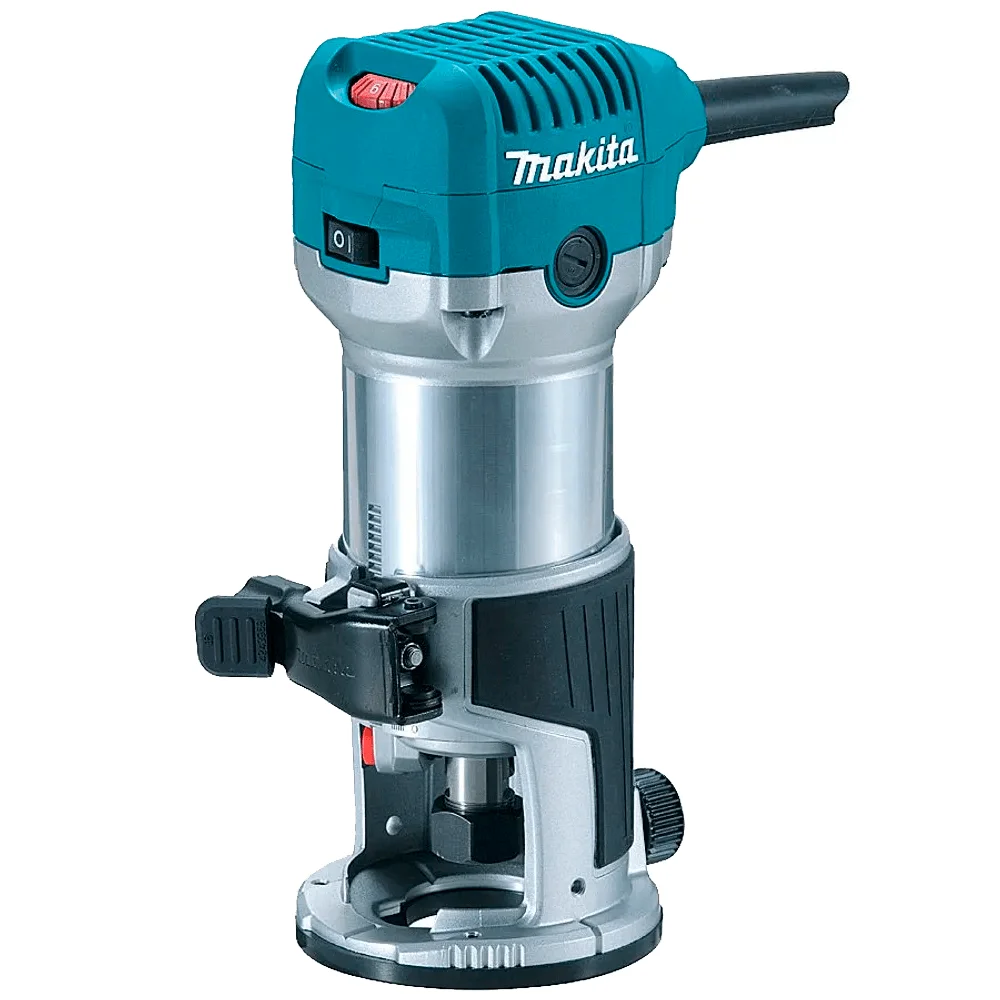 Kit Tupia Manual 6mm RT0700CX3 Makita e Conjunto de Fresas para Madeira NKF