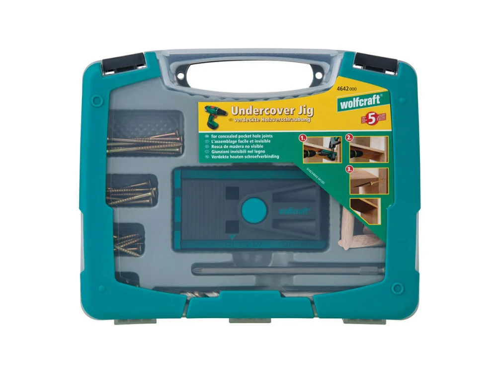 Kit Undercover Jig Gabarito e Broca e Chave Sextavada 464200 Wolfcraft