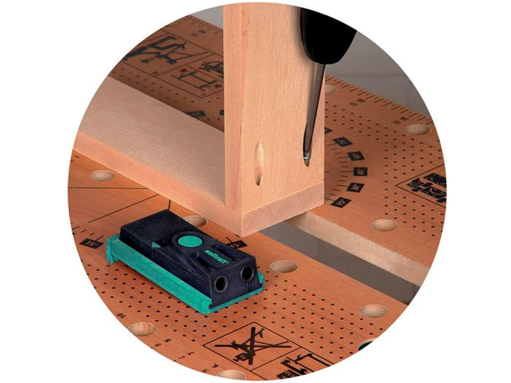 Kit Undercover Jig Gabarito e Broca e Chave Sextavada 464200 Wolfcraft