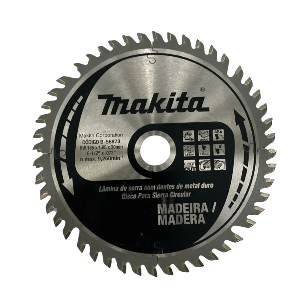 Lâmina de Serra TCT 165x20mm 48 Dentes B-56873 Makita