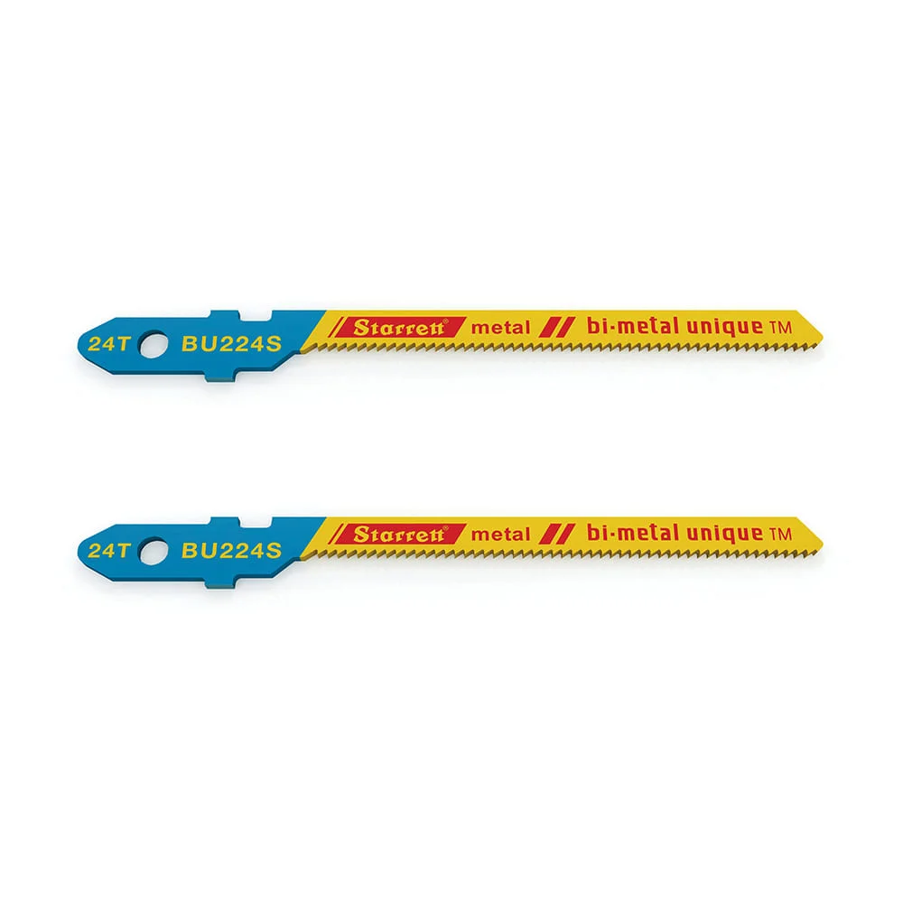Lâmina de Serra Tico Tico Bi-Metal Unique para Metal BU224S-2 Starret 2Pçs