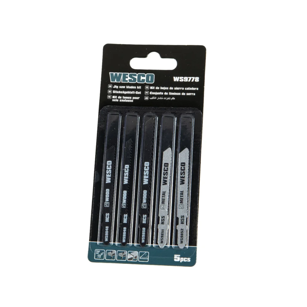 Lâminas de Serra Tico Tico WS9778 Wesco 5 Peç