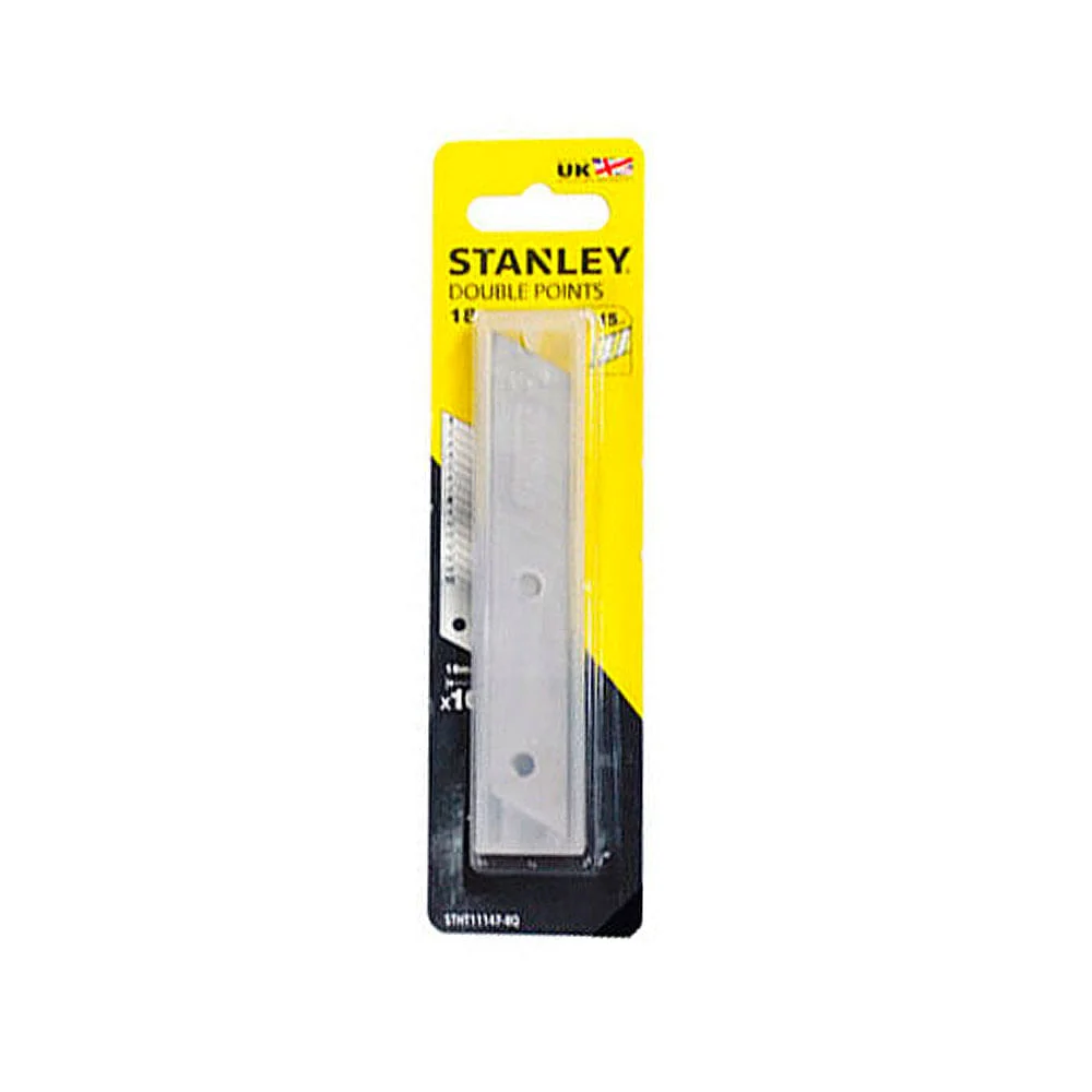 Lâminas para Reposição de Estilete Largo 18mm com 10 Unidades STHT11147-840Q Stanley