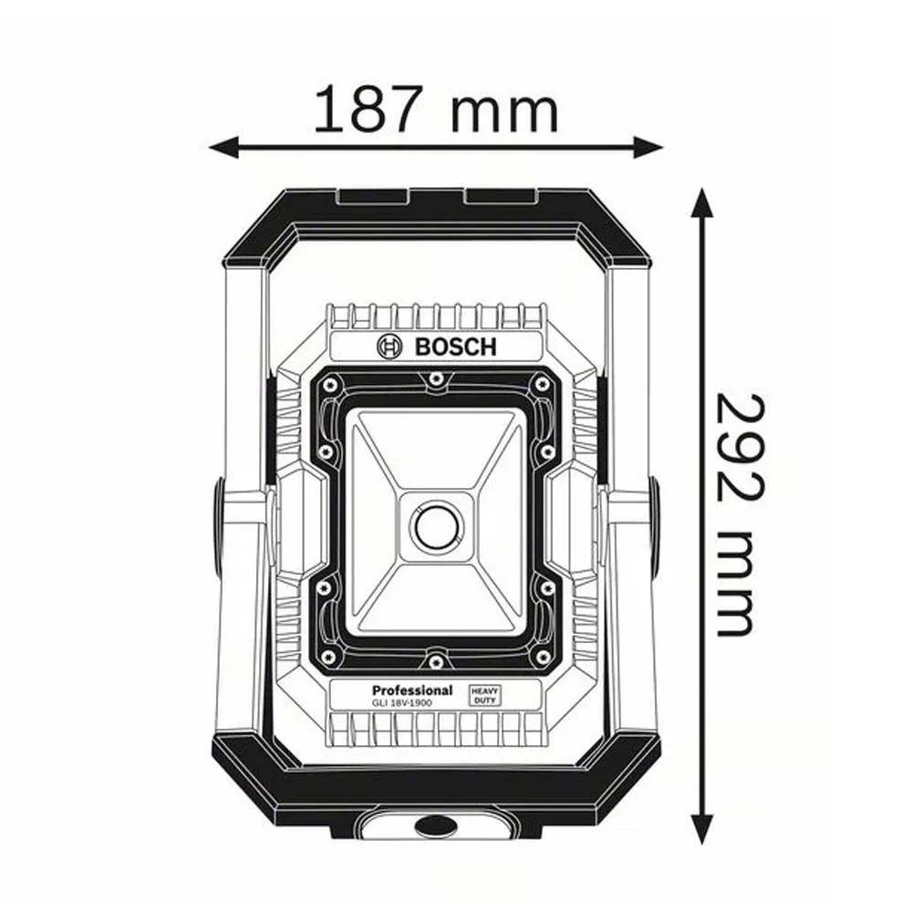 Lanterna Led à Bateria Não acompanha GLI 18V-1900 Bosch