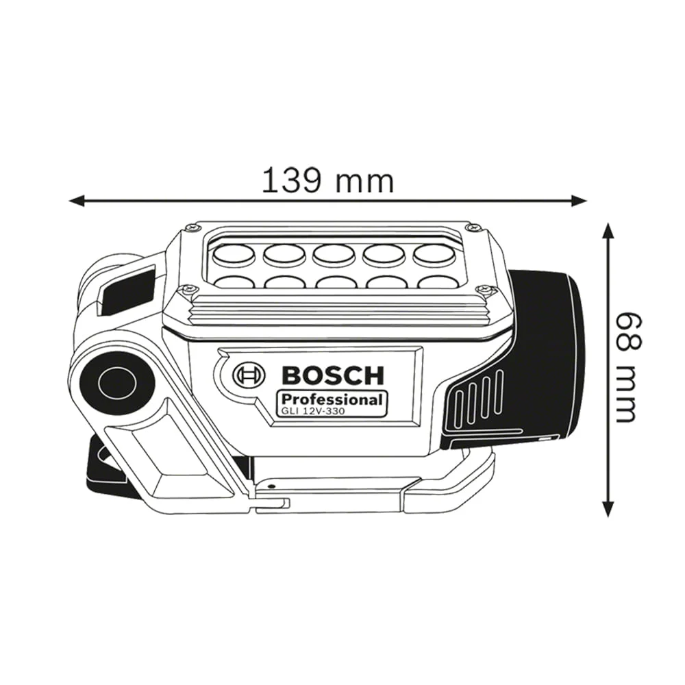 Lanterna sem Fio à Bateria Não acompanha 12V GLI 12V-330 Bosch