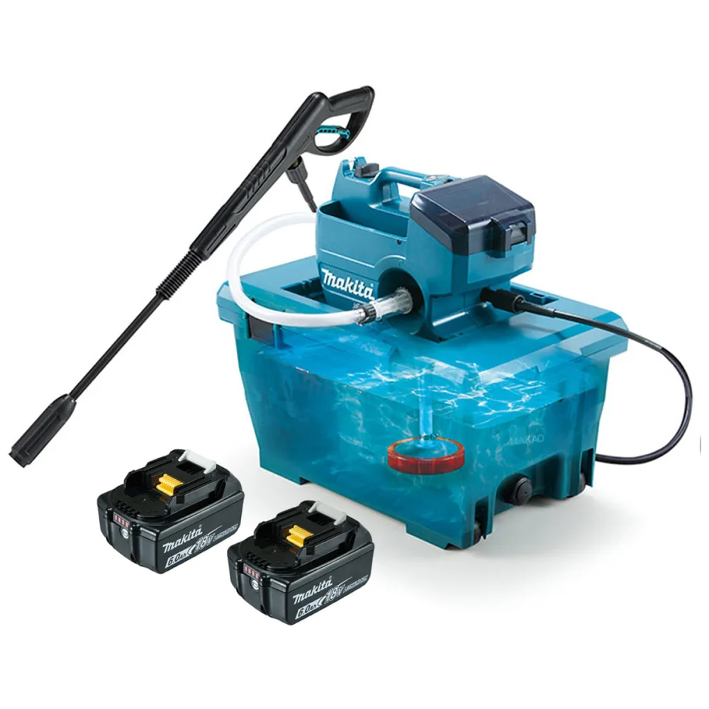 Lavadora de Alta Pressão à Bateria 36V e 2 Baterias 18V 6.0Ah DHW080ZK-P Makita