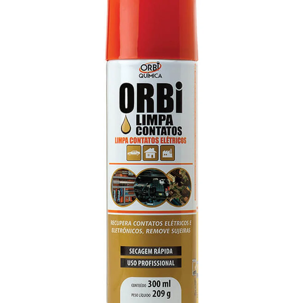Limpa Contatos Elétricos em Spray 300ml 209g Orbi