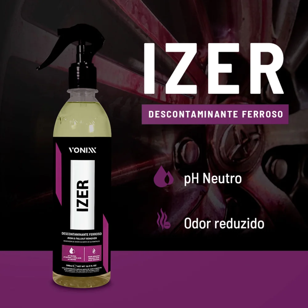 Limpa Rodas Descontaminação Ferroso Izer 2011040 Vonixx 500ml