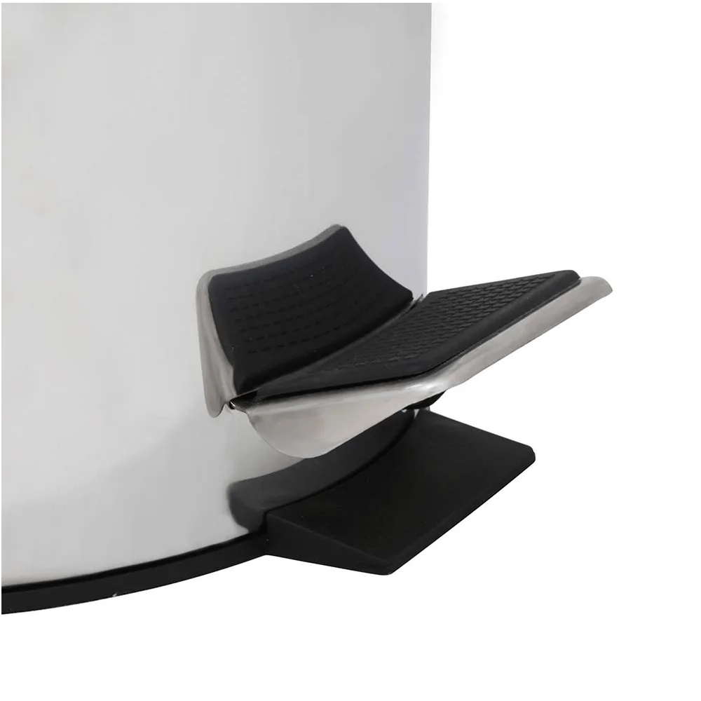 Lixeira Ágata em Inox Capacidade 12 Litros 8223 Mor