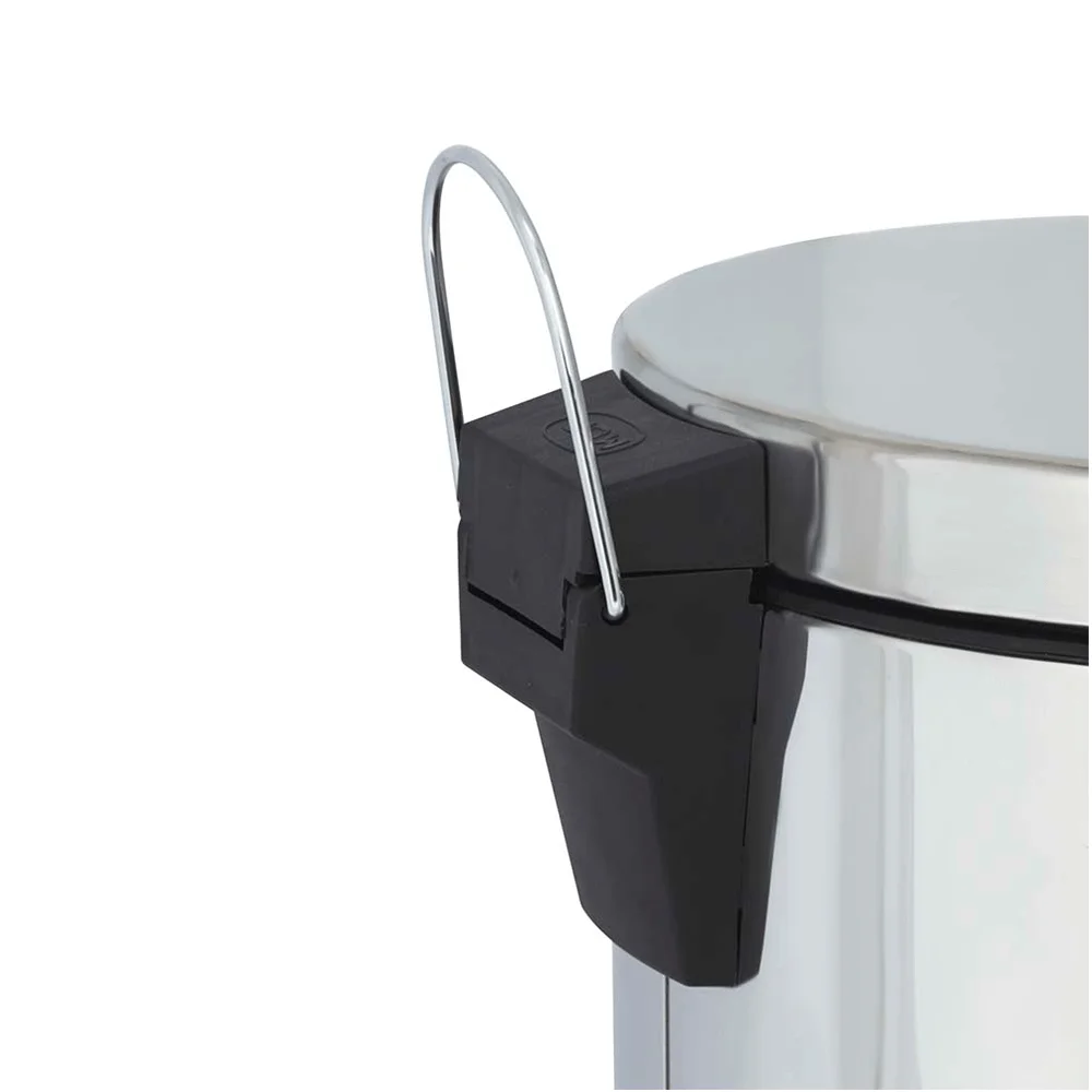 Lixeira Ágata em Inox Capacidade 12 Litros 8223 Mor