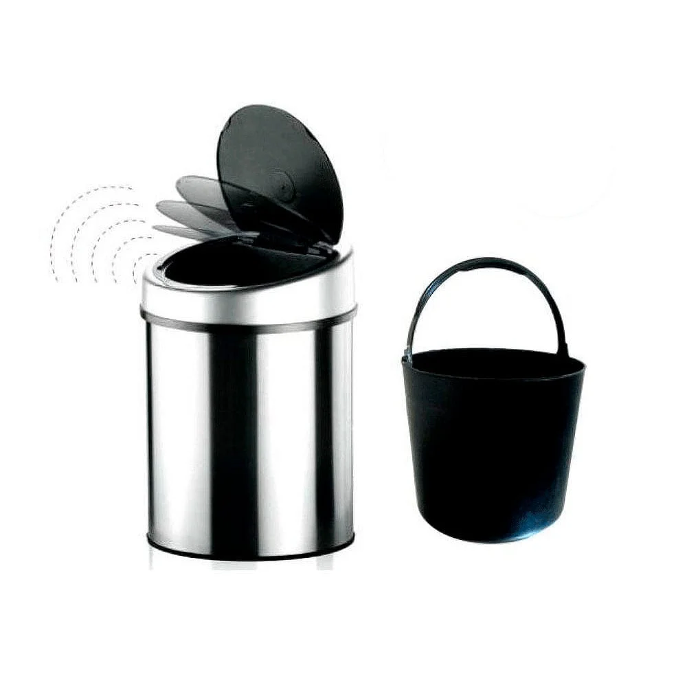 Lixeira Automática com Sensor de 6 Litros Aço Inox