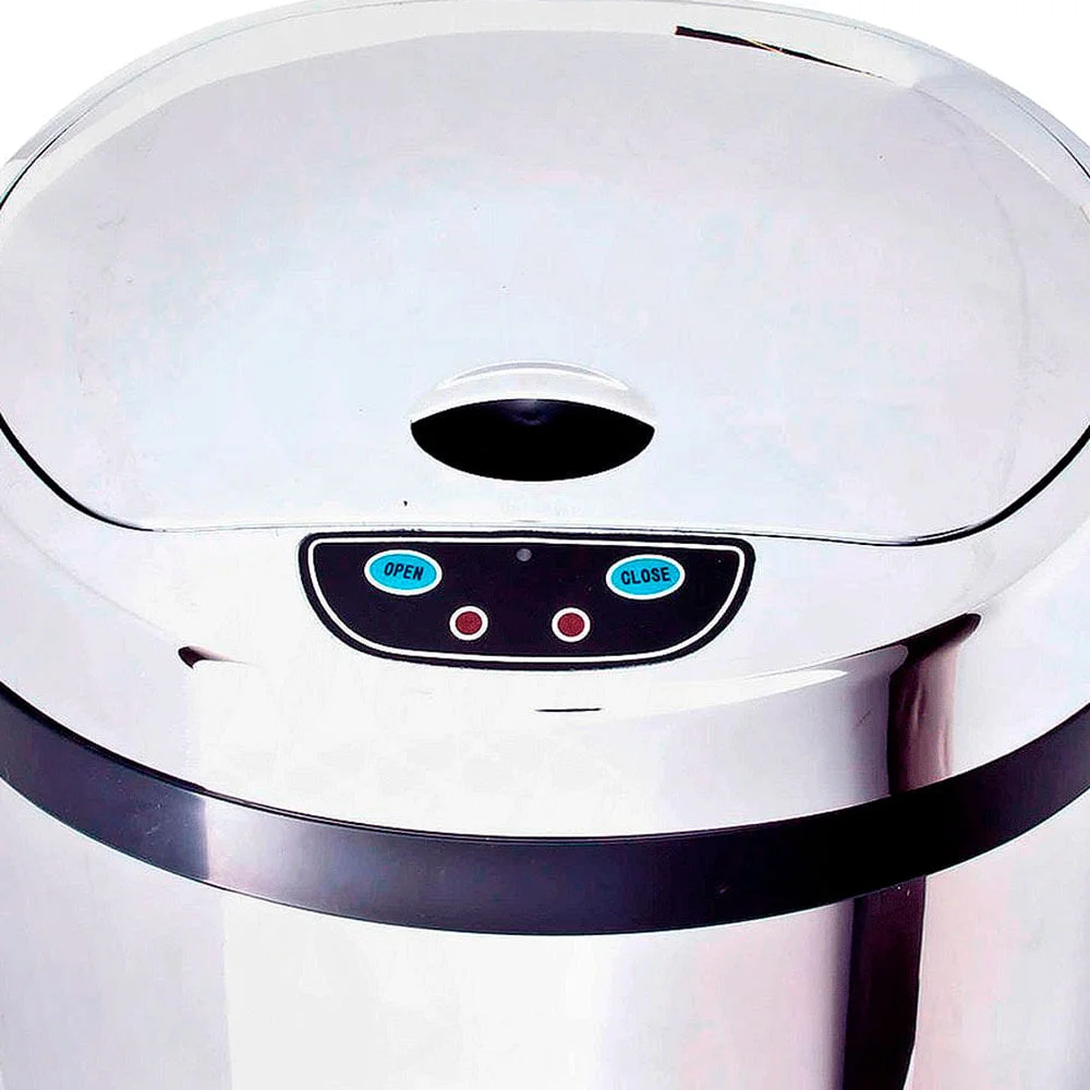 Lixeira Automática com Sensor de 6 Litros Aço Inox