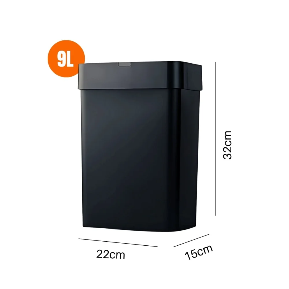 Lixeira Automática com Sensor Inteligente 9 Litros Preto LXP9P NKF