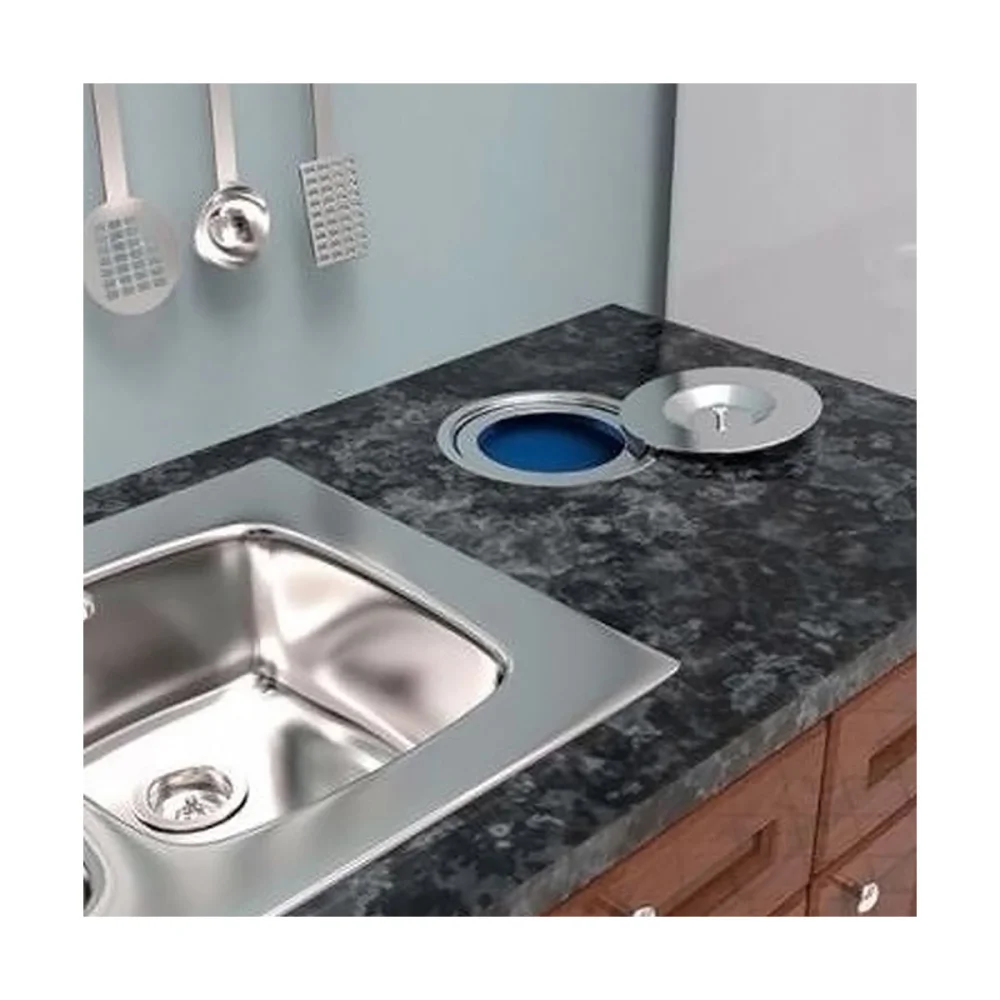 Lixeira de Embutir em Pia Aço Inox 3 litros EMB-03 - Outlet