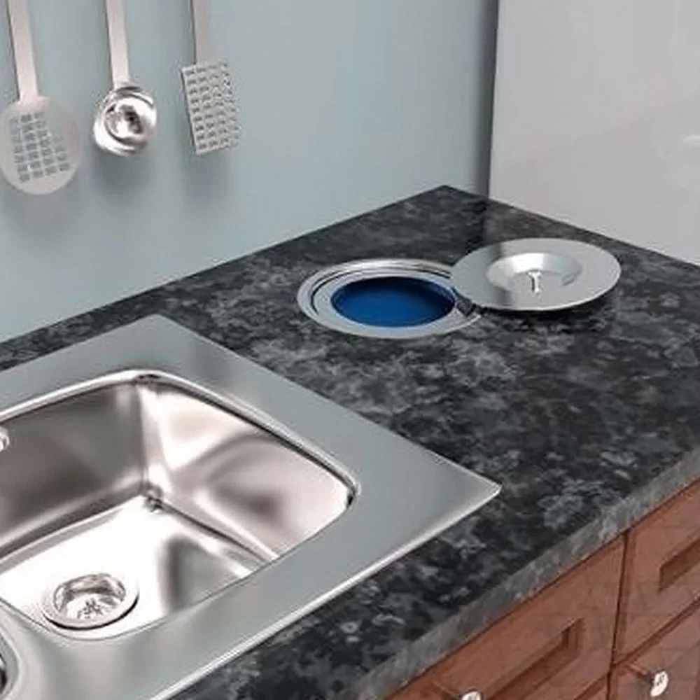 Lixeira de Embutir em Pia Aço Inox 3 litros EMB-03