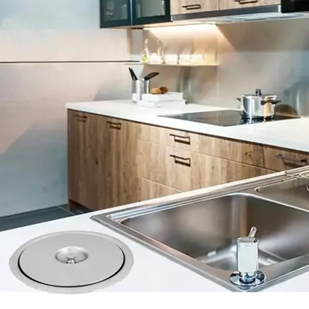 Lixeira de Embutir em Pia Aço Inox 3 litros EMB-03