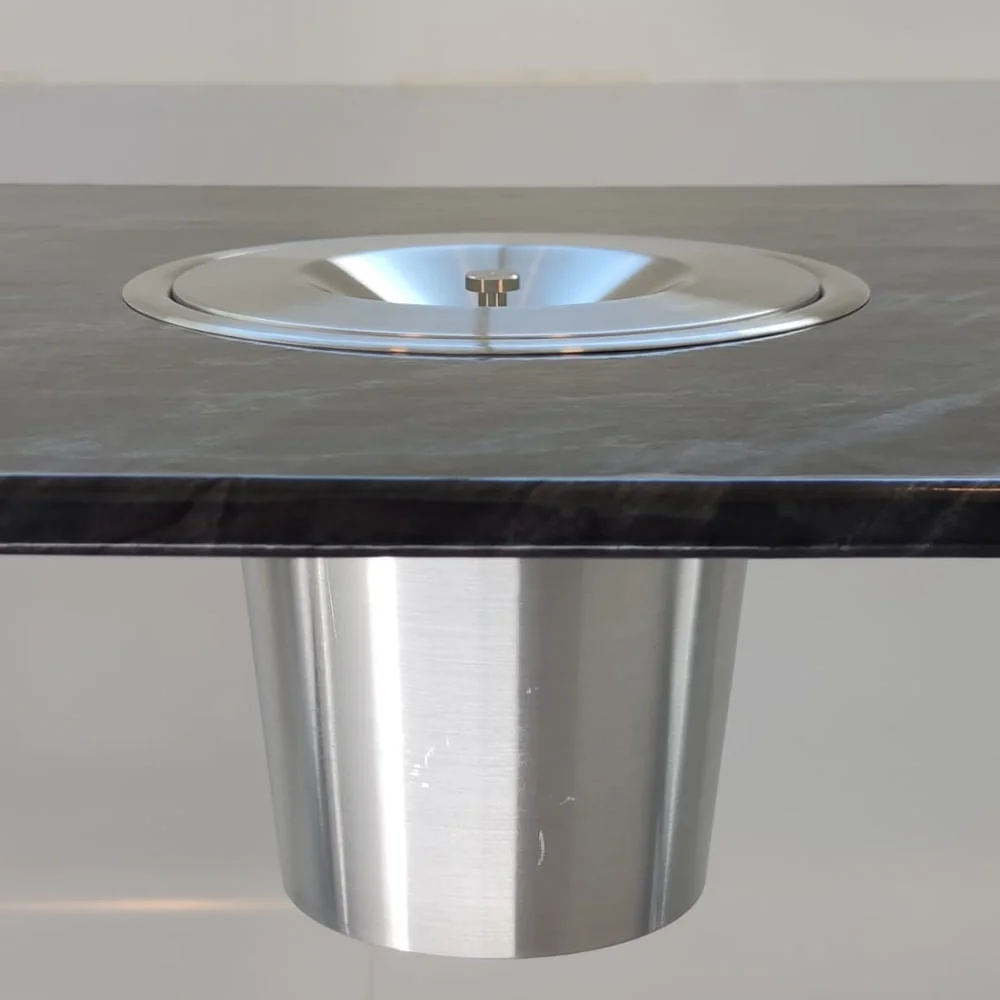 Lixeira de Embutir em Pia Aço inox 5 litros EMB-05