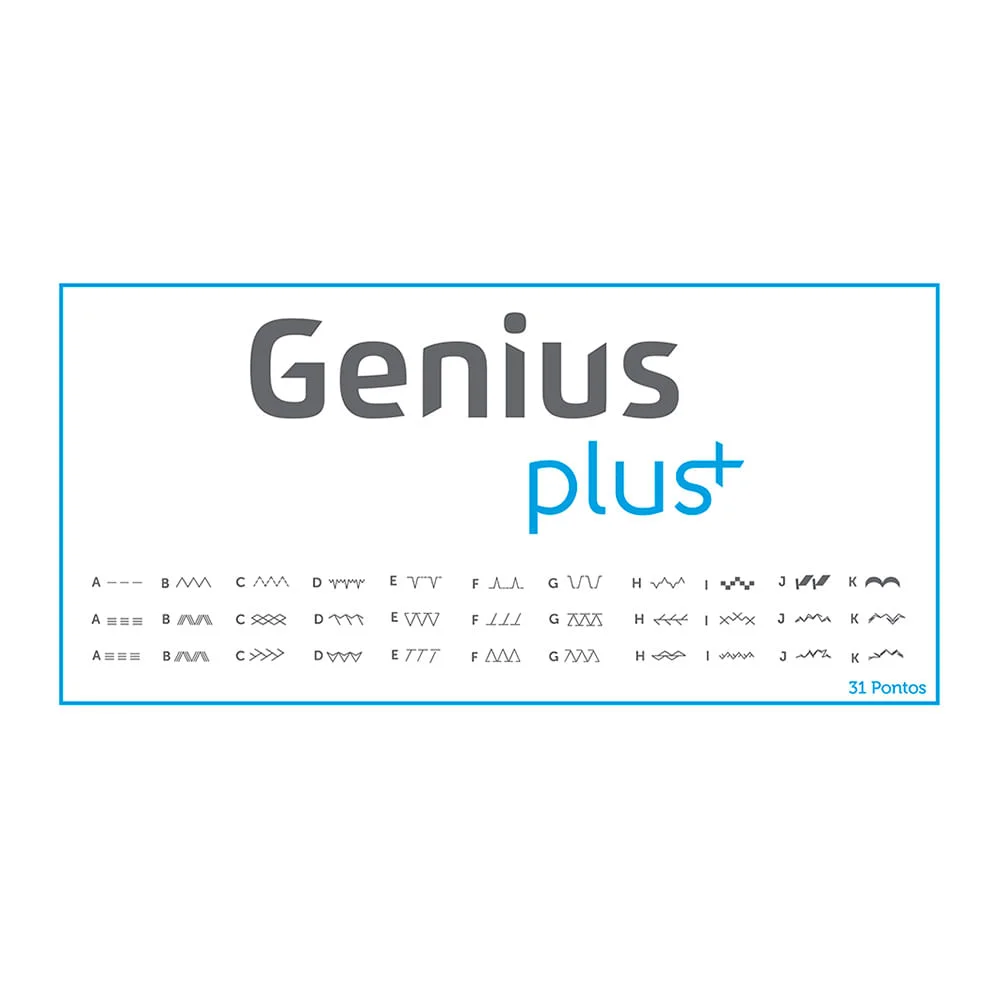 Máquina de Costura Doméstica Portátil Genius Plus JX 4035 Elgin