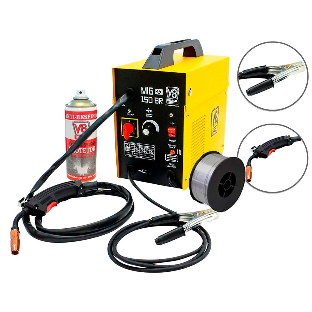 Máquina de Solda MIG 150 BR 6477 V8 Brasil 220 Volts