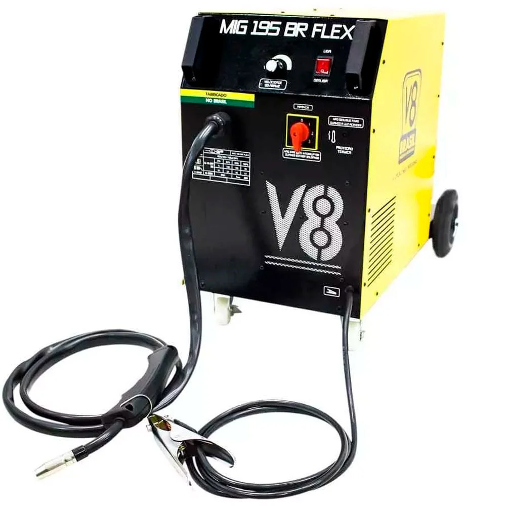 Máquina de Solda MIG 195 BR Flex 107608 V8 Brasil 220 Volts