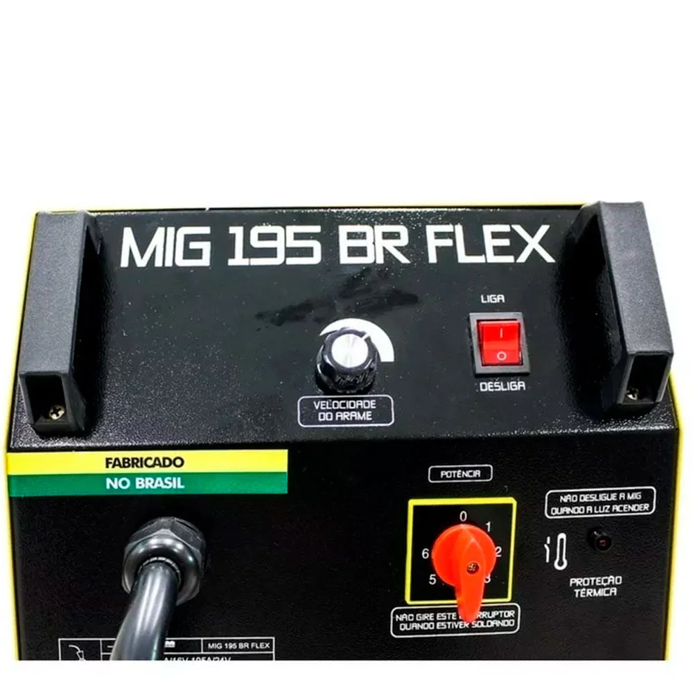 Máquina de Solda MIG 195 BR Flex 107608 V8 Brasil 220 Volts