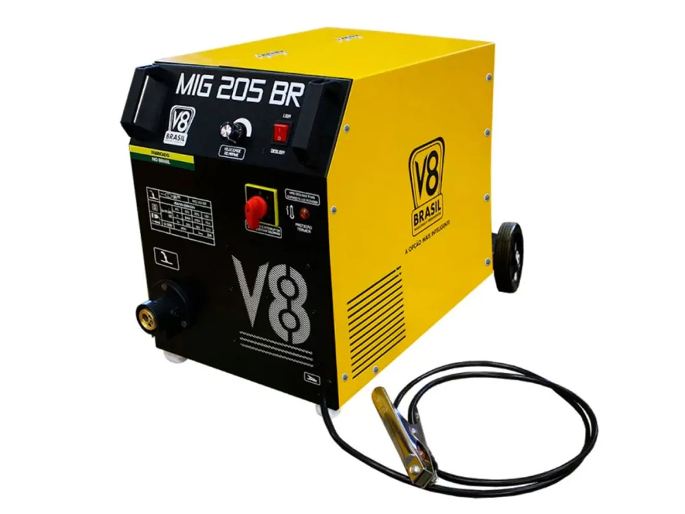 Máquina de Solda MIG 205 sem Tocha 111722 V8 Brasil 220 Volts