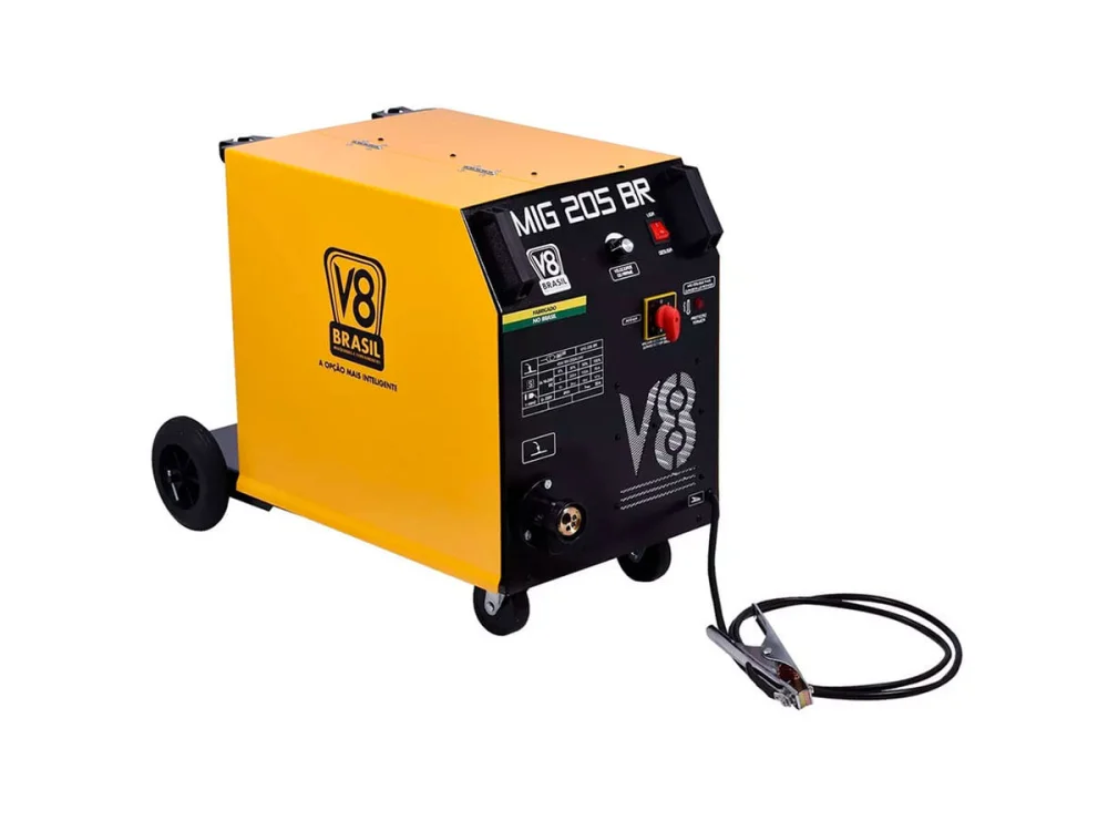 Máquina de Solda MIG 205 sem Tocha 111722 V8 Brasil 220 Volts