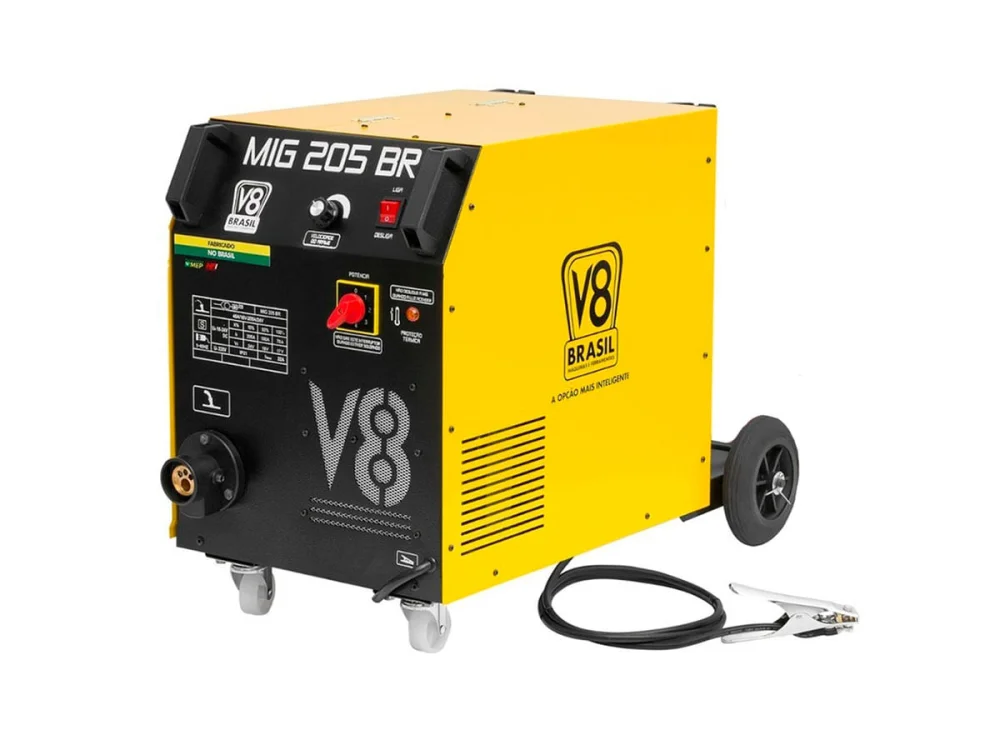Máquina de Solda MIG 205 sem Tocha 111722 V8 Brasil 220 Volts