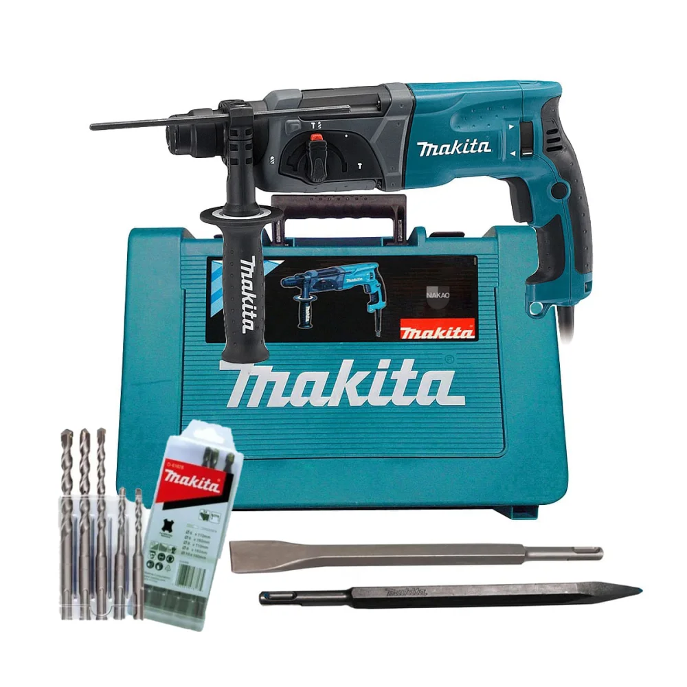 Martelete Combinado 24mm 800 Watts e Maleta HR2470X21 Makita